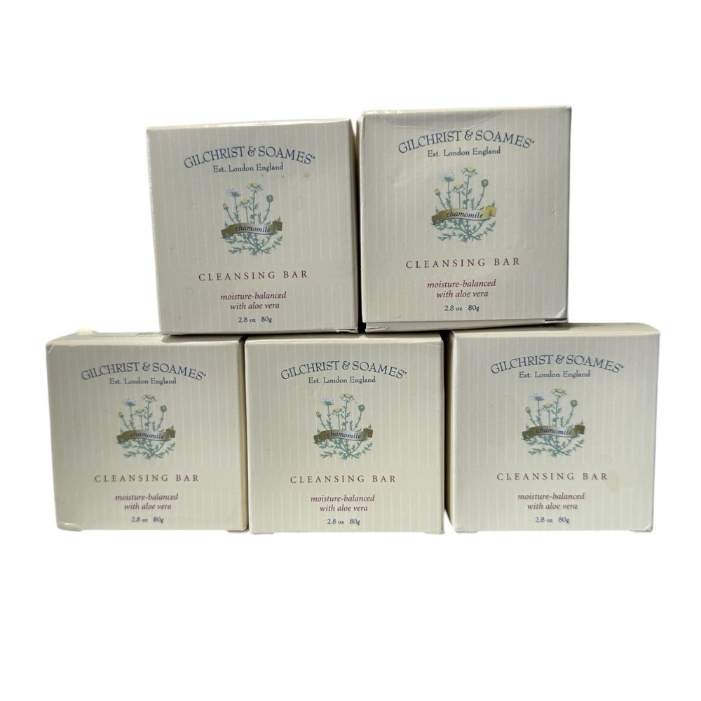 Gilchrist & Soames Chamomile Soap 2.8 oz London Vintage Lot Of 5